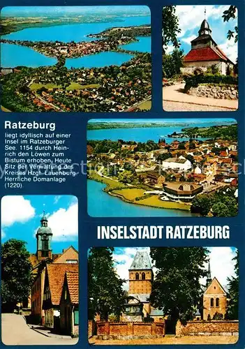 AK / Ansichtskarte Ratzeburg Fliegeraufnahme Kirche  Ratzeburg
