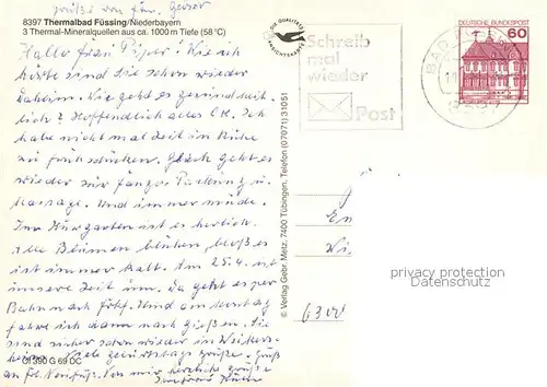 AK / Ansichtskarte Bad_Fuessing Thermalbad Parkanlagen Blumenbeet Kurkonzert Bad_Fuessing