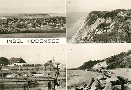 AK / Ansichtskarte Insel_Hiddensee Kloster Hafen Strand Enddorn Steilkueste Insel Hiddensee