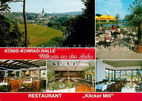 AK / Ansichtskarte Villmar Koenig Konrad Halle Restaurant Klicker Mill Terrasse Villmar