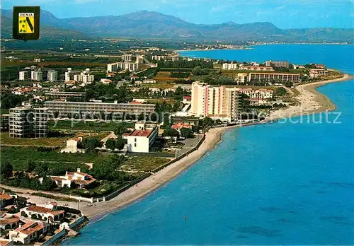 AK / Ansichtskarte Denia Playa de Les Marines vista aerea Denia