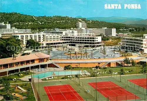 AK / Ansichtskarte Santa_Ponsa_Mallorca_Islas_Baleares Sporthotel Minigolf Tennisanlage Santa_Ponsa