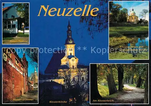 AK / Ansichtskarte Neuzelle Klosterklause Klosterbrauerei Klosterkirche Klosterteich Klostergarten Neuzelle