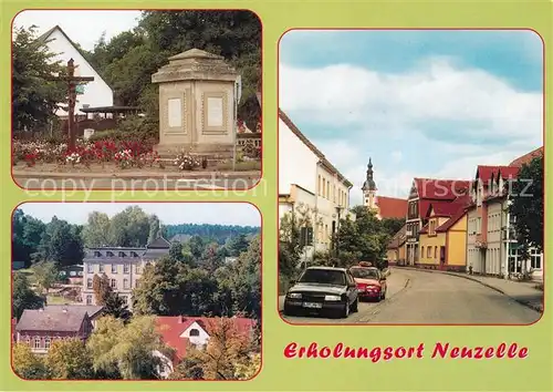 AK / Ansichtskarte Neuzelle Wegekreuz Kriegerdenkmal Florian Stift Neuzelle