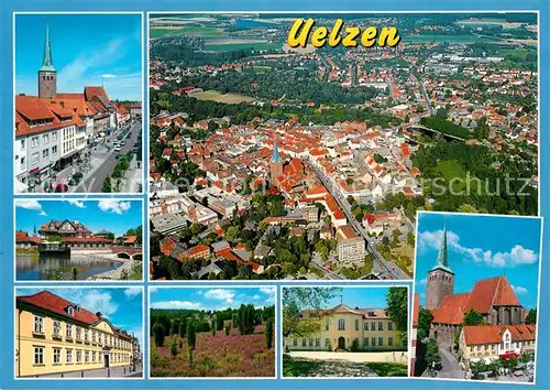 AK / Ansichtskarte Uelzen_Lueneburger_Heide Fliegeraufnahme Kirche Heide Uelzen_Lueneburger_Heide