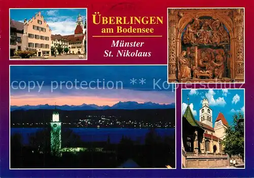 AK / Ansichtskarte ueberlingen_Bodensee Muenster St. Nikolaus ueberlingen Bodensee