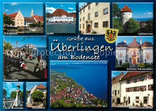 AK / Ansichtskarte ueberlingen_Bodensee Zeughaus Greth Gallerturm Salmansweilerhof Lenk Brunnen Susohaus ueberlingen Bodensee