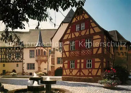 AK / Ansichtskarte Tauberbischofsheim Kurmainzisches Schloss Fachwerk Tauberbischofsheim