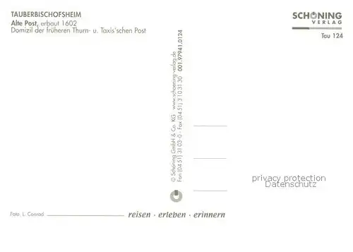 AK / Ansichtskarte Tauberbischofsheim Alte Post Fachwerk  Tauberbischofsheim