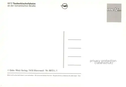 AK / Ansichtskarte Tauberbischofsheim Marktplatz Tauberbischofsheim