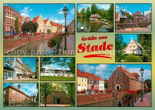 AK / Ansichtskarte Stade_Niederelbe Schwinge Unterelbe Stade Niederelbe