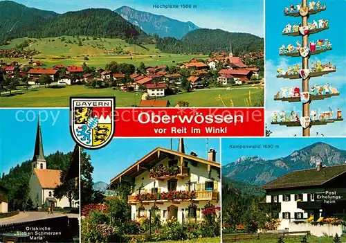 AK / Ansichtskarte Oberwoessen Hochplatte Post Erholungsheim Baeckerei Scmalzl Oberwoessen