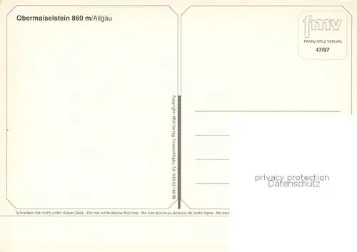 AK / Ansichtskarte Obermaiselstein Fliegeraufnahme Hoehle Obermaiselstein