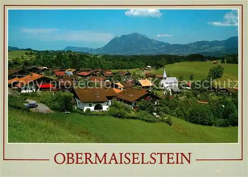 AK / Ansichtskarte Obermaiselstein mit Gruenten Obermaiselstein