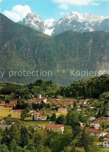 AK / Ansichtskarte Oberaudorf mit Kaisergebirge Ellmauerhoalt Sonneck Oberaudorf