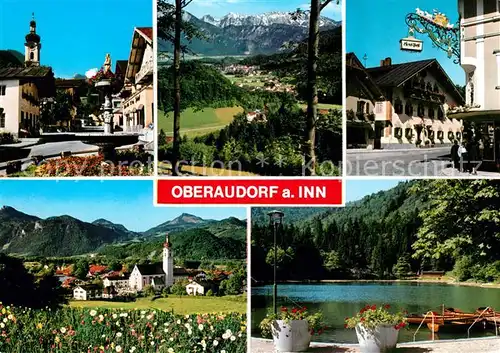 AK / Ansichtskarte Oberaudorf mit Seepartie  Oberaudorf