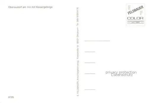 AK / Ansichtskarte Oberaudorf mit Kaisergebirge Oberaudorf