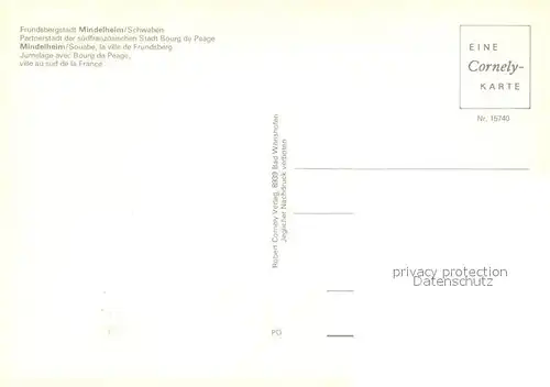 AK / Ansichtskarte Mindelheim  Mindelheim