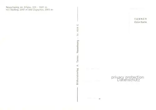 AK / Ansichtskarte Nesselwang mit Saeuling und Zugspitze Nesselwang