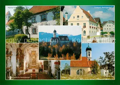 AK / Ansichtskarte Marktoberdorf Pfarrhof Stadtplatz Kirche Marktoberdorf