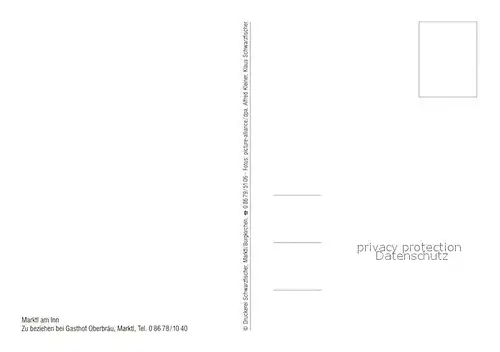 AK / Ansichtskarte Marktl_Inn Geburtshaus von Pabst Benedikt Pfarrhof Taufstein Pfarrkirche Marktl_Inn