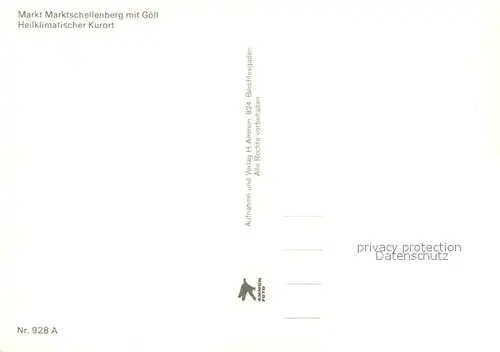 AK / Ansichtskarte Marktschellenberg mit Goell Marktschellenberg