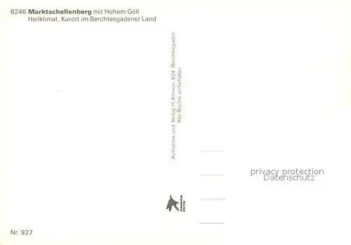 AK / Ansichtskarte Marktschellenberg mit Hohem Goell Kirchenpartie Marktschellenberg