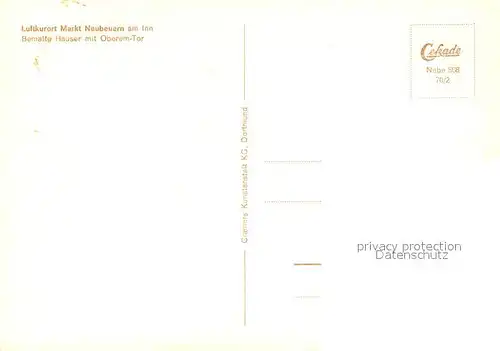 AK / Ansichtskarte Markt_Neubeuern Bemalte Haeuser mit Oberem Tor Markt Neubeuern