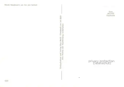 AK / Ansichtskarte Markt_Neubeuern Bemaltes Haus mit Schloss Markt Neubeuern