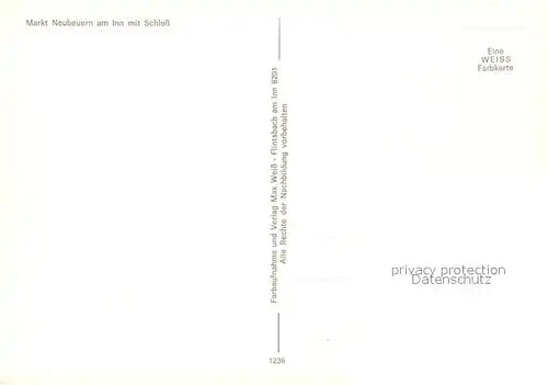 AK / Ansichtskarte Markt_Neubeuern mit Schloss Markt Neubeuern