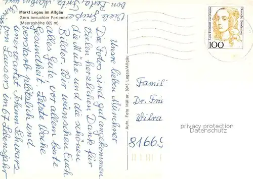 AK / Ansichtskarte Legau  Legau