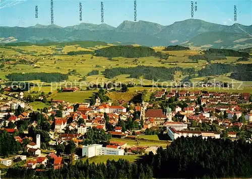 AK / Ansichtskarte Lindenberg_Allgaeu Fliegeraufnahme Lindenberg Allgaeu