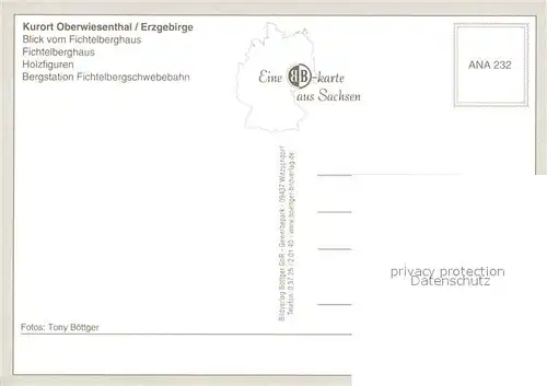 AK / Ansichtskarte Oberwiesenthal_Erzgebirge Fichtelberghaus Holzfiguren Seilbahn Oberwiesenthal Erzgebirge