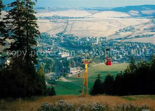 AK / Ansichtskarte Oberwiesenthal_Erzgebirge Blick vom Fichtelberg Seilbahn Oberwiesenthal Erzgebirge