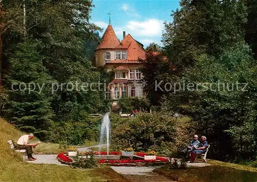AK / Ansichtskarte Wirsberg Frankenwald Sanatorium Park Wirsberg