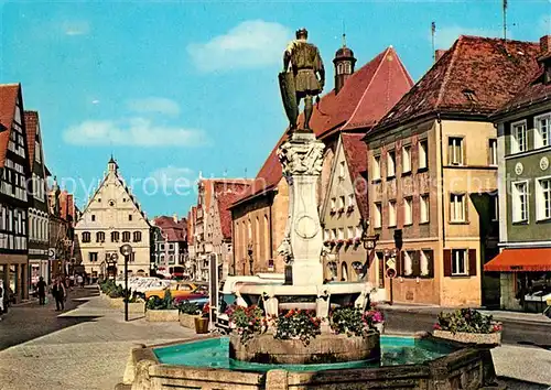 AK / Ansichtskarte Weissenburg_Bayern Luitpoldstrasse Brunnen Weissenburg Bayern