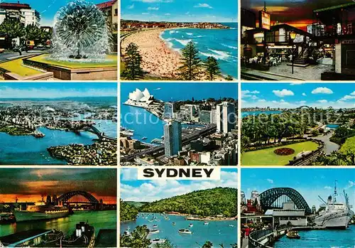 AK / Ansichtskarte Sydney_New_South_Wales Impressionen der Stadt Hafen Faehre Strand Fliegeraufnahmen Sydney_New_South_Wales