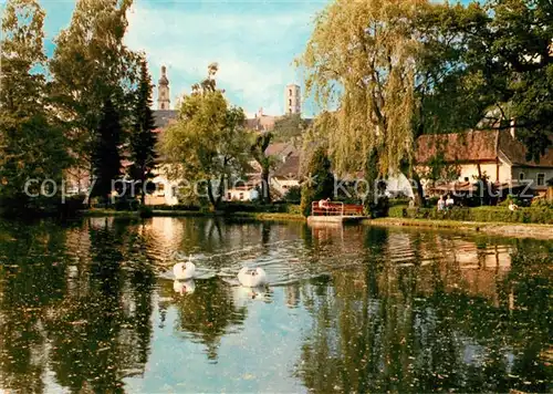 AK / Ansichtskarte Sulzbach Rosenberg partie am Stadtweiher Schwaene Sulzbach Rosenberg