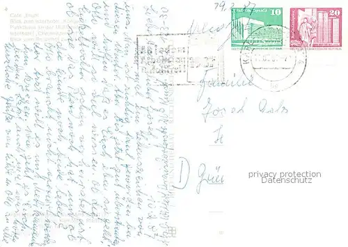 AK / Ansichtskarte Karl Marx Stadt Cafe Bruehl Interhotel Kongress Punkthaus Interhotel Chemnitzer Hof Rathaus Karl Marx Stadt