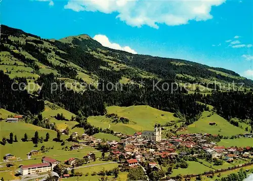 AK / Ansichtskarte Hopfgarten_Brixental Panorama Blick gegen Hohe Salve Kitzbueheler Alpen Fliegeraufnahme Hopfgarten Brixental