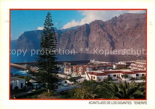 AK / Ansichtskarte Los_Gigantes_Santiago_del_Teide Hafen Steilkueste Los_Gigantes
