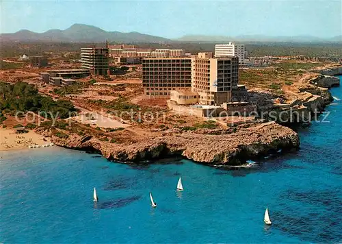 AK / Ansichtskarte Calas_de_Mallorca Hotel America Kueste Fliegeraufnahme Calas_de_Mallorca
