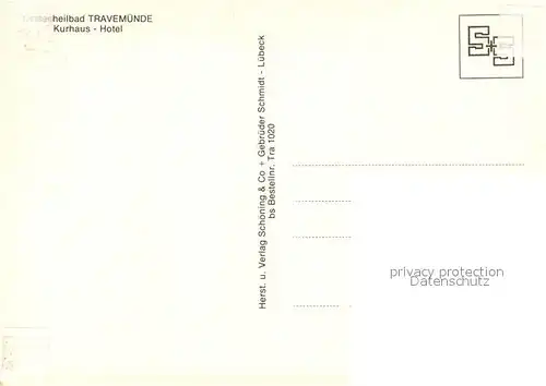 AK / Ansichtskarte Travemuende_Ostseebad Kurhaus Hotel Travemuende_Ostseebad