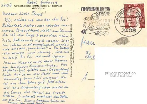 AK / Ansichtskarte Timmendorfer_Strand Waldkirche Ostseeheilbad Timmendorfer_Strand