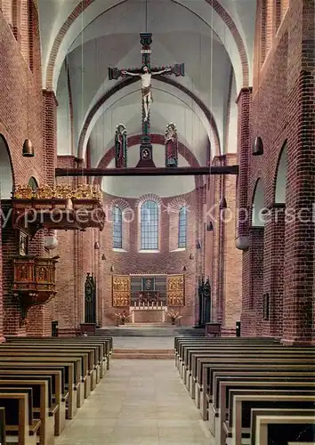AK / Ansichtskarte Ratzeburg Dom Mittelschiff mit Chor Inselstadt Naturpark Lauenburgische Seen Ratzeburg