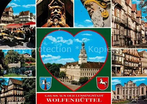 AK / Ansichtskarte Wolfenbuettel Fachwerk Markt  Wolfenbuettel
