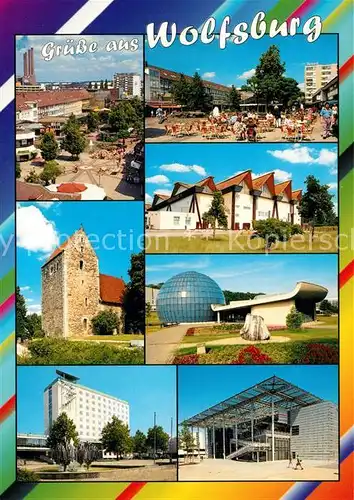 AK / Ansichtskarte Wolfsburg Kirche Spielplatz Wolfsburg