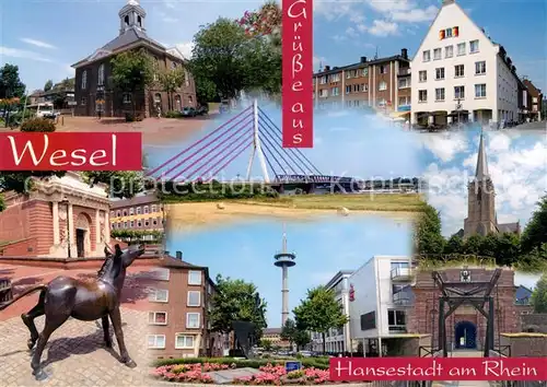 AK / Ansichtskarte Wesel_Rhein Hansestadt Ziehbruecke Wesel Rhein
