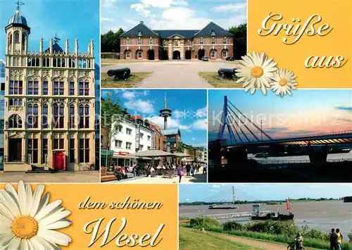 AK / Ansichtskarte Wesel_Rhein Bruecke Rhein Wesel Rhein