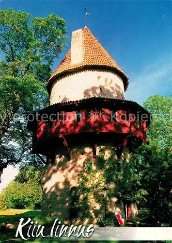 AK / Ansichtskarte Estland Kiu linnus Turm Estland